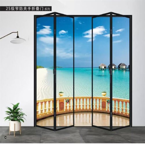 Slim narrow folding door16