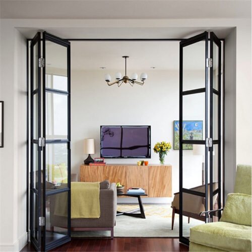 Slim narrow folding door36